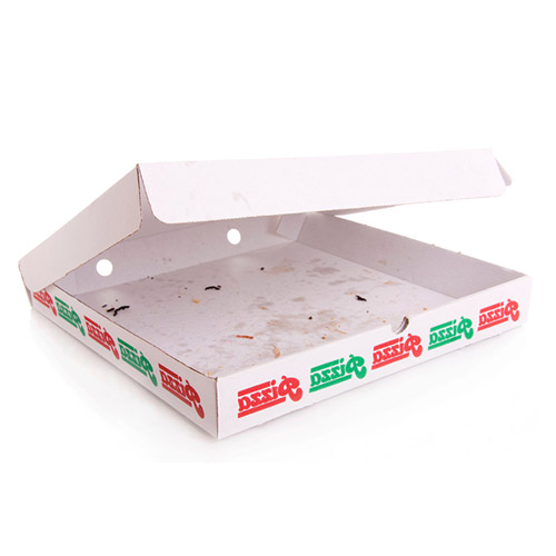 Cartone della pizza sporco - DifferenziAMO